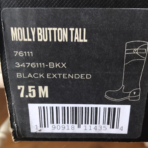 SALE- FRYE -Molly Button Tall- Black Extended Riding Boots 7.5 Medium - Picture 11 of 12